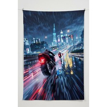 Charmbi Şehir Turu Duvar Örtüsü – Büyük Boy Tapestry Duvar Halısı, Oyun Anime Film Oda Dekor