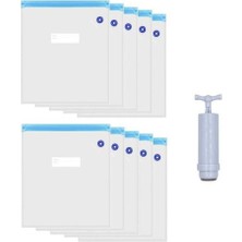 Filament Vakumlama Poşeti+Vakum Pompası(10 Poşet 1 Pompa 30X34CM )