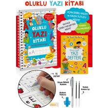 Parodi Yayınları Oluklu Yazı Kitabı - Sihirli Kalem Seti - Kabartmalı Yeniden Kullanılabilir Yazma Öğrenme Kitabı