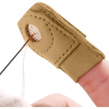 Duck Hoby 2 Adet Deri Dikiş Yüksük, Terzi Yüksüğü, Parmak Koruyucu Terzi Yüksüğü