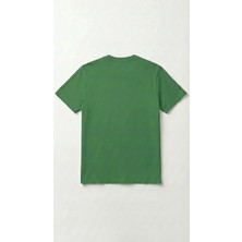Unisex Düz Renk Bisiklet Yaka Basic Tişört