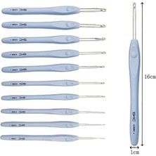 Duck Hoby 3.50 mm Yüksek Kaliteli Skc Silikon Saplı Tığ,  Yumuşak Saplı Tığ Örgü Iğneleri Örgü Aracı Dıy Dikiş Örgü Aksesuarları Kaymaz ve Dayanıklı
