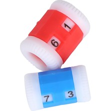 Duck Hoby 2 Adet Örgü Sıra Sayacı, Plastik Örgü Sayacı Örgü Tığ Dikiş Işaretleyici Sıra Halka Dikiş Aleti Aksesuarları Renkli Tığ Sıra Sayacı()