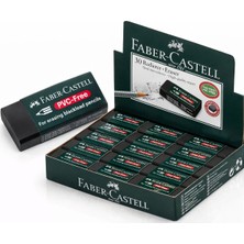 Maarketim Faber Castell No30 PVC Free Siyah Silgi 30 Adet Leke Bırakmaz Yumuşak Doku Toplu Paket