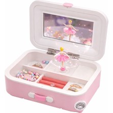 Eser Ticarett Balerinli Müzik Kutusu Takı Kutusu Aynalı Dönen Balerin Müzikli Takı Saklama Kutusu