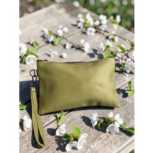 Bitacir Kadın Makyaj Çantası Bilek Askılı Çok Amaçlı Kozmetik Organizer Fermuarlı Suni Deri El Çantası