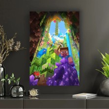 Minecraft | Oyun | Game | Gaming Temalı Dekoratif Cam Tablo