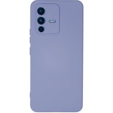 Hnrlishp Newface Vivo V23 5g Kılıf Nano Içi Kadife Silikon - Lila