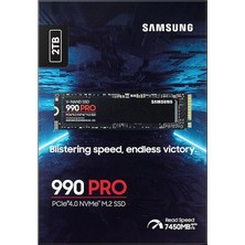 990 Pro Pcıe 4.0 M.2, 2 Tb Ssd, 7.450 Mb/sn Okuma, 6.900 Mb/sn Yazma , ‎ MZ-V9P2T0BW