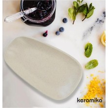 Keramika Kayık Tetra 21 cm Artıstık Mat Krem 040 A