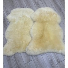 ENBA İÇ VE DIŞ TİCARET %100 Doğal Avustralya Koyun Postu 2’li Set – Hakiki Yün Krem Beyaz Dekoratif Post Halı – Premium Salon & Yatak Odası