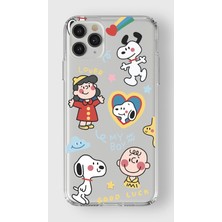 Mobilpad Iphone 11 Pro Max Uyumlu Baskılı Yumuşak Silikon Şeffaf Telefon Kılıfı