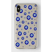 Mobilpad Iphone Xs Max Uyumlu Baskılı Yumuşak Silikon Şeffaf Telefon Kılıfı