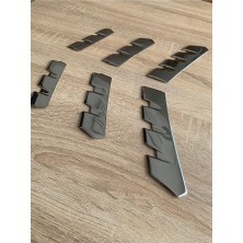 DRY Oto Aksesuar Clio 5 Alt Ön Panjur 6 Parça 2019 Paslanmaz Çelik