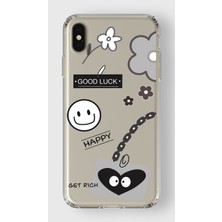 Mobilpad Iphone Xs Max Uyumlu Baskılı Yumuşak Silikon Şeffaf Telefon Kılıfı