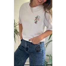 Lasorella Butik Kadın Beyaz Tişört