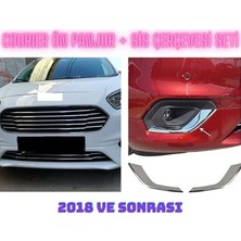 DRY Oto Aksesuar Courier Ön Panjur ve Sis Çerçevesi Seti 2018 ve Sonrası Paslanmaz