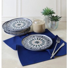 Keramika 4 Parça 22CM Pasta Tabağı