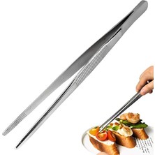 Maşa Cımbızı Paslanmaz Çelik Mangal Chef Maşası, Profesyonel Mutfak Cımbızı, Uzun Saplı Gıda Cımbızı, Çok Fonksiyonlu Mangal Cımbızı,barbekü Maşası 30 cm