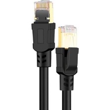 Tkz 1752 Cat8 10 Metre 40GBPS S/ftp 2000MHZ Yüksek Hızlı 26 Awg Kablo, S/ftp Esnek Korumalı Bükümlü Çift 25/40 Gb/sn RJ45 8P8C Altın Kaplama Cat8 Internet Kablosu (10 Metre Cat8 1752)