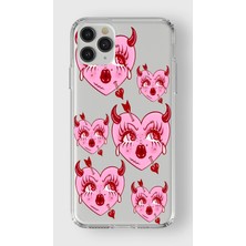 Mobilpad Iphone 11 Pro Max Uyumlu Baskılı Yumuşak Silikon Şeffaf Telefon Kılıfı