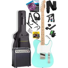 TLX-50GR-30AMP Tele Kasa Maple Klavye 2 Single-Coil 30W Amfili Elektro Gitar