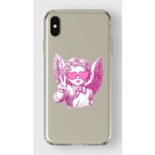 Mobilpad Iphone Xs Max Uyumlu Baskılı Yumuşak Silikon Şeffaf Telefon Kılıfı