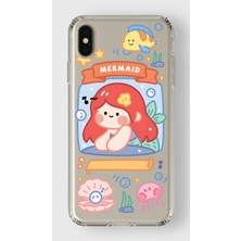 Mobilpad Iphone Xs Max Uyumlu Baskılı Yumuşak Silikon Şeffaf Telefon Kılıfı