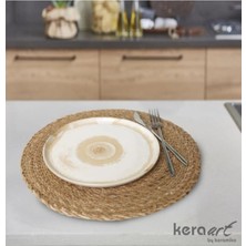 Keramika Nordıc Pasta Tabağı 22 cm Krem 6 Adet Msh