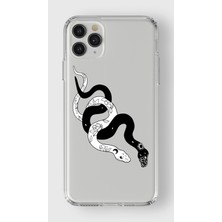 Mobilpad Iphone 11 Pro Max Uyumlu Baskılı Yumuşak Silikon Şeffaf Telefon Kılıfı