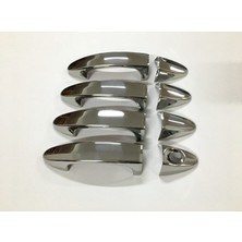 DRY Oto Aksesuar Ford Fiesta Uyumlu Kapı Kolu 8 Parça Krom 2009 - 2017