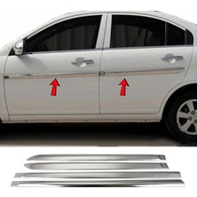 DRY Oto Aksesuar Hyundai Accent Era Krom Yan Kapı Çıtası 4 Kapı 2006 Üzeri Paslanm