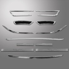 DRY Oto Aksesuar Vw Passat B8 2015 Üzeri Uyumlu Krom Full Set 12 Parça P.çelik