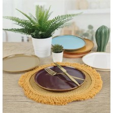 Keramika Nordıc 22CM Pasta Tabağı 6 Adet Karışık Renkli Mix