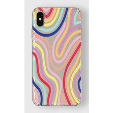 Mobilpad Iphone Xs Max Uyumlu Baskılı Yumuşak Silikon Şeffaf Telefon Kılıfı