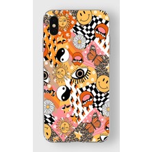 Mobilpad Iphone Xs Max Uyumlu Baskılı Yumuşak Silikon Şeffaf Telefon Kılıfı