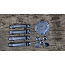 DRY Oto Aksesuar Ford Connect 2002-2009 Krom Kapı Kolu- Depo Kapağı-Kilit Açma Set