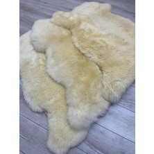 ENBA İÇ VE DIŞ TİCARET 3'lü Set, Medikal Hakiki %100 Koyun Derisi Post Halı 100×70 cm – Doğal Yün, Konforlu ve Dekoratif