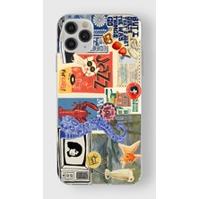 Mobilpad Iphone 11 Pro Max Uyumlu Baskılı Yumuşak Silikon Şeffaf Telefon Kılıfı