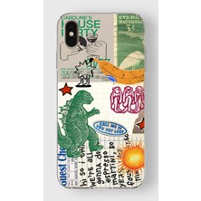 Mobilpad Iphone Xs Max Uyumlu Baskılı Yumuşak Silikon Şeffaf Telefon Kılıfı