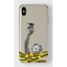 Mobilpad Iphone Xs Max Uyumlu Baskılı Yumuşak Silikon Şeffaf Telefon Kılıfı