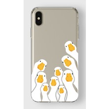 Mobilpad Iphone Xs Max Uyumlu Baskılı Yumuşak Silikon Şeffaf Telefon Kılıfı