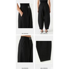 Kavaklıdere Giyim Kadın Ayrobin Kumaş Rahat Kesim Lastikli Bel Günlük Pantolon