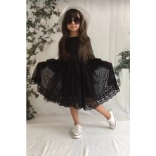 Diamondstar Kız Çocuk Parti Kıyafeti Dogum Günü ve Gösteri Kostümü Elbisesi 2/13 Yaş