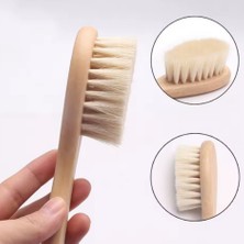 Sengenegel %100 Doğal Bambo Bebek Saç Fırçası Bambo Bebek Tarağı Çocuk Saç Fırçası