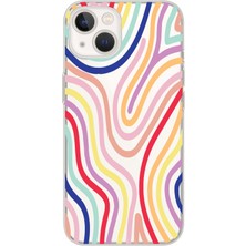 Mobilpad Iphone 15 Uyumlu Baskılı Yumuşak Silikon Şeffaf Telefon Kılıfı