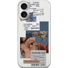 Mobilpad Iphone 16 Uyumlu Baskılı Yumuşak Silikon Şeffaf Telefon Kılıfı