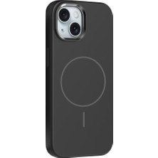 Apple iPhone 14 Uyumlu Kılıf M-Safe Şarj Özellikli Metal Kamera Çerçeveli Zore Edi Silikon Kapak