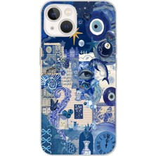 Mobilpad Iphone 15 Uyumlu Baskılı Yumuşak Silikon Şeffaf Telefon Kılıfı