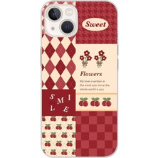 Mobilpad Iphone 15 Uyumlu Baskılı Yumuşak Silikon Şeffaf Telefon Kılıfı